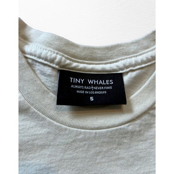 Tiny Whales Never Stop Growing Tee, Size 5 - Picture 4 of 7